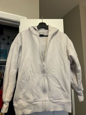 TNA Cozy Boyfriend Hoodie in Light Gray